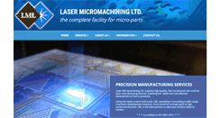 Desktop Screenshot of lasermicromachining.com