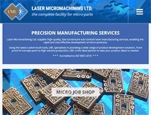 Tablet Screenshot of lasermicromachining.com